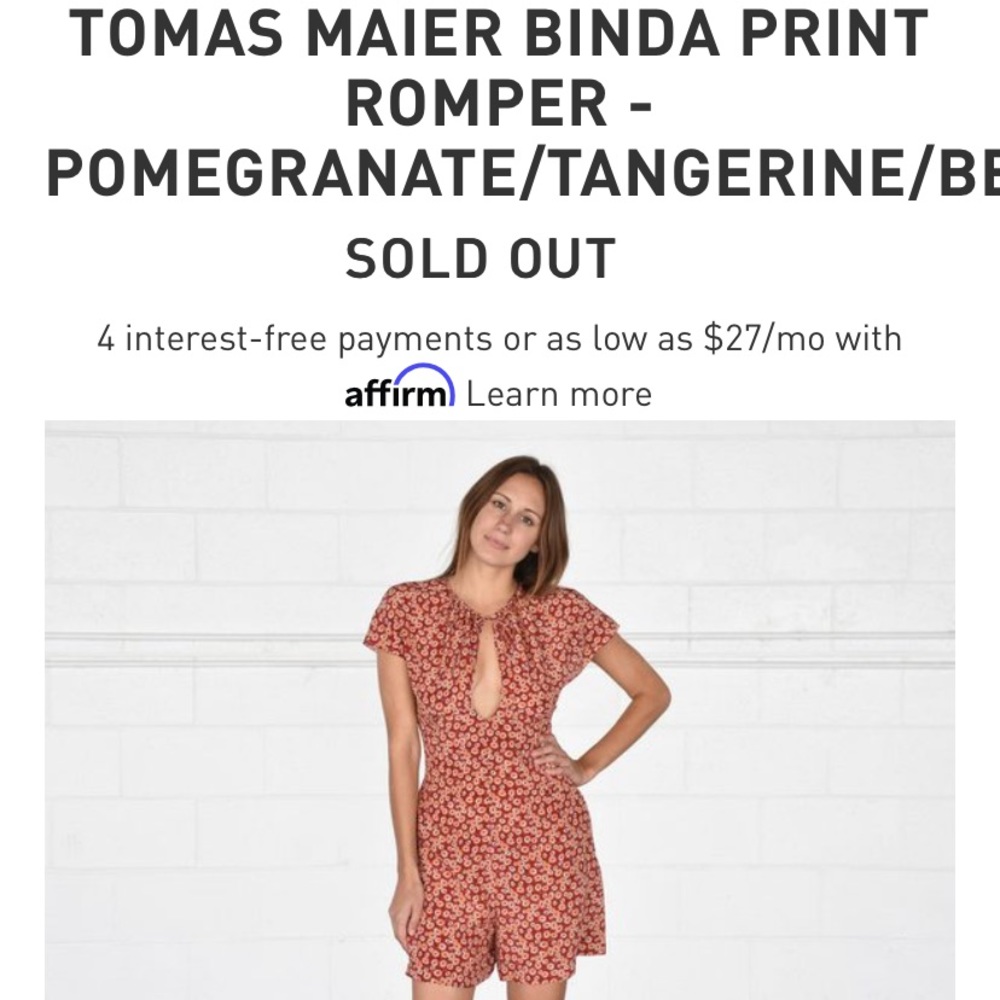 Tomas Maier Romper